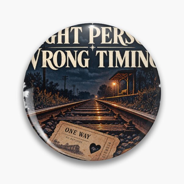 Item preview, Right Person Wrong Timing – Unrequited Love Train Ticket Design designed and sold by GlitchRaven.