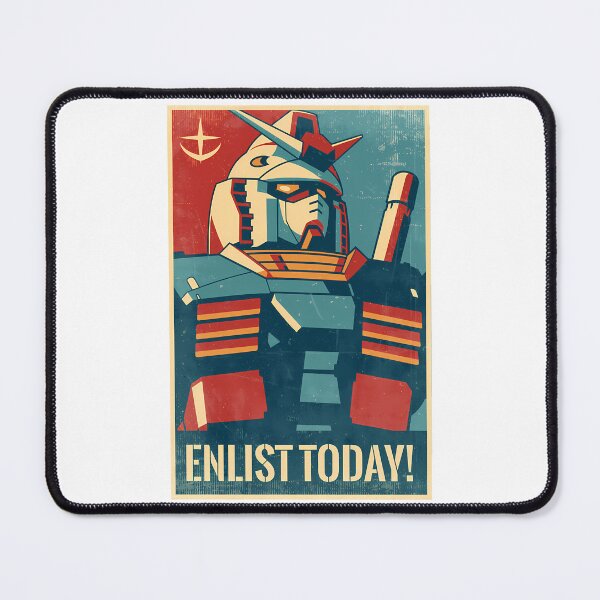 Item preview, Retro Gundam Propaganda Poster designed and sold by stamper-andera.