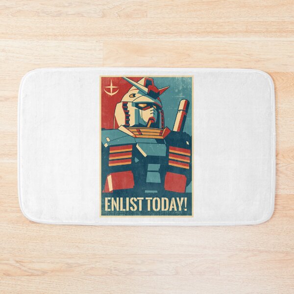 Item preview, Retro Gundam Propaganda Poster designed and sold by stamper-andera.
