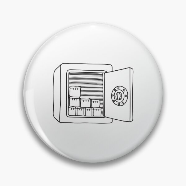Item preview, Doodle illustration of a vault with compartments visible designed and sold by rasagamastore.