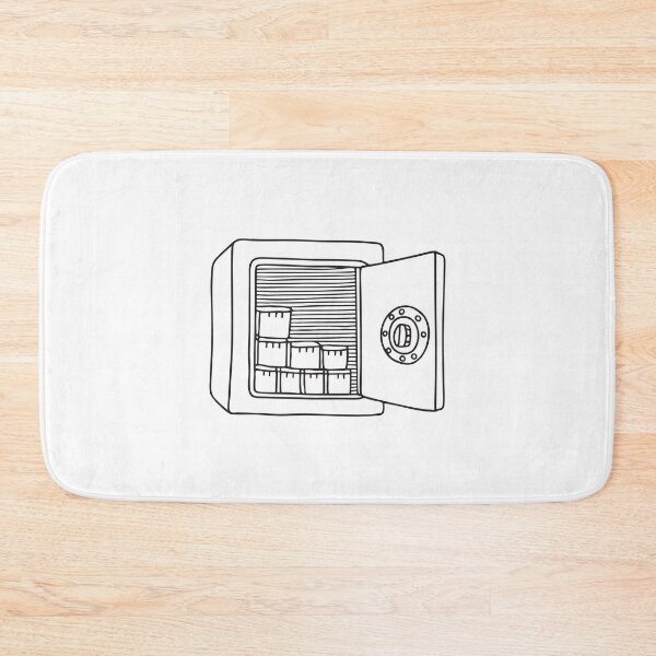 Item preview, Doodle illustration of a vault with compartments visible designed and sold by rasagamastore.