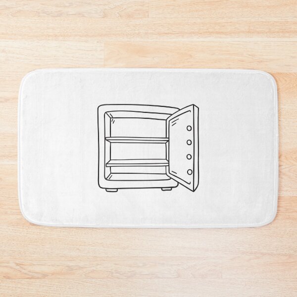 Item preview, Doodle illustration of a vault with empty shelves inside designed and sold by rasagamastore.
