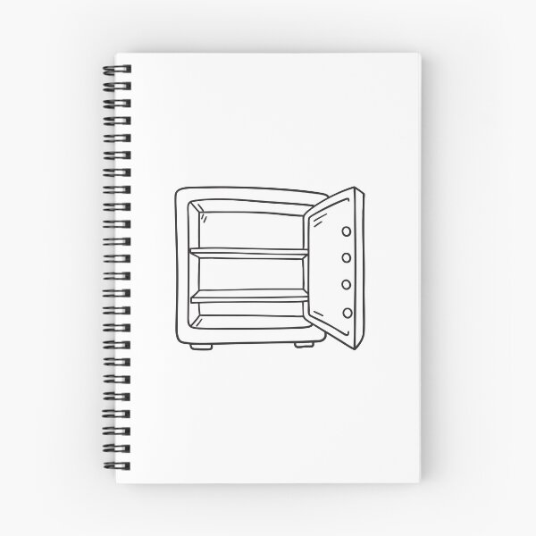 Item preview, Doodle illustration of a vault with empty shelves inside designed and sold by rasagamastore.