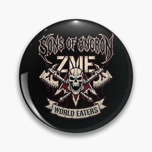 Item preview, Skull Axes Emblem Angronoids Faction  designed and sold by StrawberHamster.