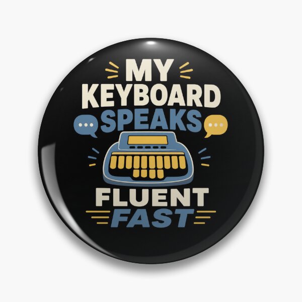 Item preview, My Keyboard Speaks Fluent Fast Funny Stenographer Gift designed and sold by DreamLayerStudio.