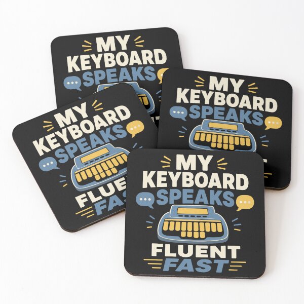 Item preview, My Keyboard Speaks Fluent Fast Funny Stenographer Gift designed and sold by DreamLayerStudio.
