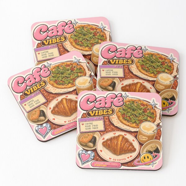 Item preview, Y2K Café Vibes Aesthetic Retro Food Art designed and sold by MuseAI.