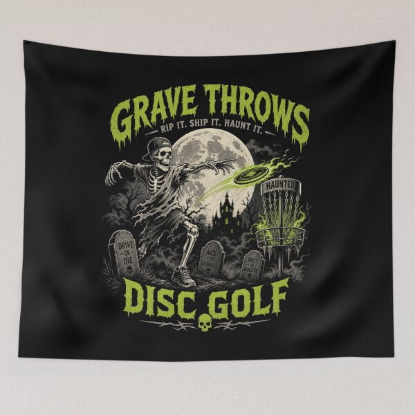 Item preview, Spooky Halloween Disc Golf Club – Funny Disc Golfer Design designed and sold by JansenGS.