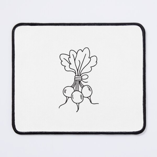 Item preview, Doodle illustration of a bunch of radishes bound with string designed and sold by rasagamastore.