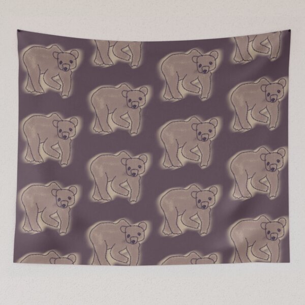 Item preview, Bear Walking Simple Drawing Sketch Silly designed and sold by doodledont.