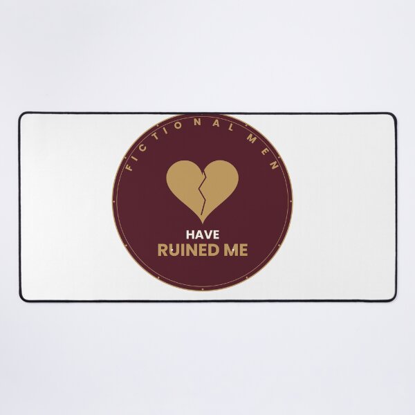 Item preview, Fictional Men Have Ruined Me Funny Book Lover T-Shirt designed and sold by Mega-Shopping.