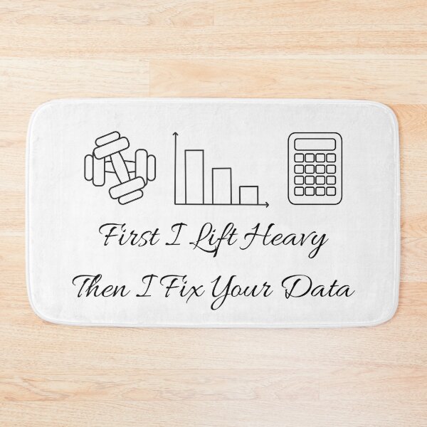 Item preview, First I Lift Heavy Then I Fix Your Data | Funny Gym & Data Analyst. designed and sold by spreadsheetcafe.