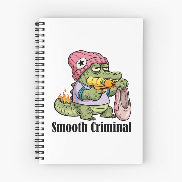 Item preview, Smooth Criminal Crocodile - Funny Cartoon Water Gun Sticker designed and sold by linn-kathline.