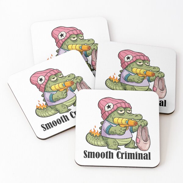 Item preview, Smooth Criminal Crocodile - Funny Cartoon Water Gun Sticker designed and sold by linn-kathline.
