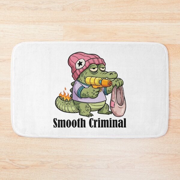 Item preview, Smooth Criminal Crocodile - Funny Cartoon Water Gun Sticker designed and sold by linn-kathline.