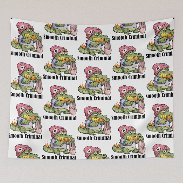 Item preview, Smooth Criminal Crocodile - Funny Cartoon Water Gun Sticker designed and sold by linn-kathline.