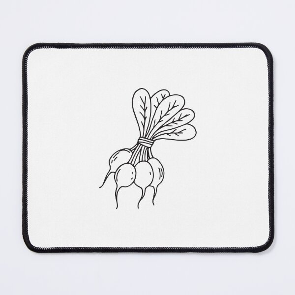 Item preview, Doodle illustration of a bunch of radishes tied together with string designed and sold by rasagamastore.