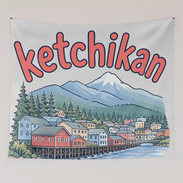 Item preview, Ketchikan, Alaska, una ciudad encantadora designed and sold by HowToCanadian.