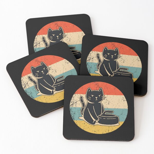 Item preview, Grumpy Cat Curling Vintage Retro T-Shirt designed and sold by SoyLamderma.