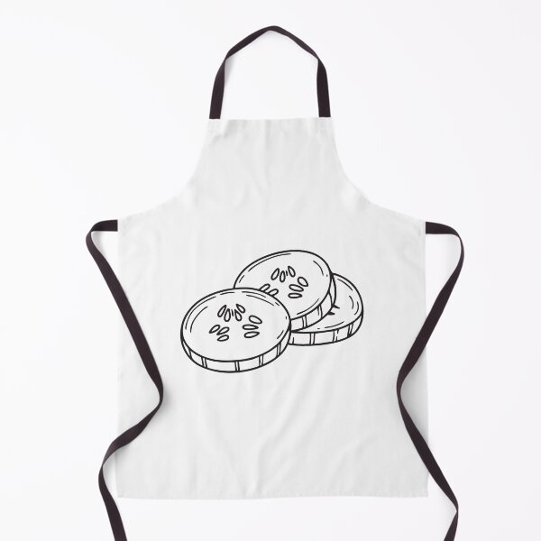 Item preview, Doodle illustration of a cucumber cut into thin rounds designed and sold by rasagamastore.