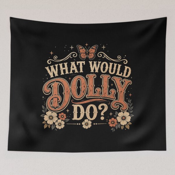 Item preview, What Would Dolly Do  Vintage Western Halloween Floral designed and sold by GuadaPeran.