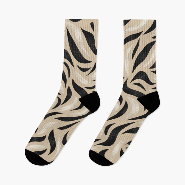 Item preview, Short Zebra Stripes Seamless Pattern – Black & Ivory designed and sold by annenambiro.