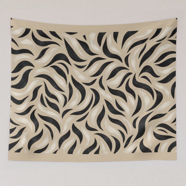 Item preview, Short Zebra Stripes Seamless Pattern – Black & Ivory designed and sold by annenambiro.