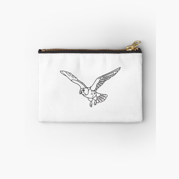 Item preview, Doodle illustration of a falcon swooping down toward its prey designed and sold by rasagamastore.