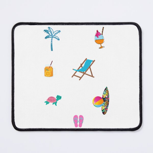 Item preview, Summer Beach Days Pack - Cute -  Blue Juice  Slipper Palm Tree Turtle  Fun designed and sold by linn-kathline.
