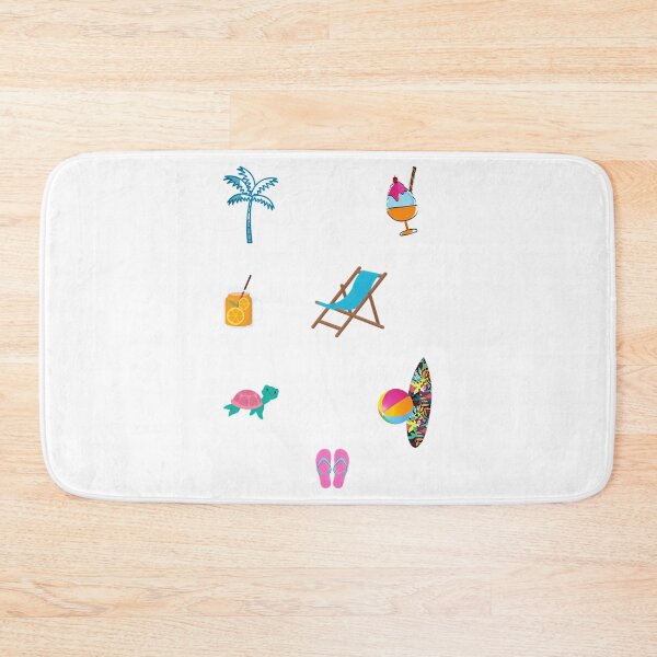 Item preview, Summer Beach Days Pack - Cute -  Blue Juice  Slipper Palm Tree Turtle  Fun designed and sold by linn-kathline.