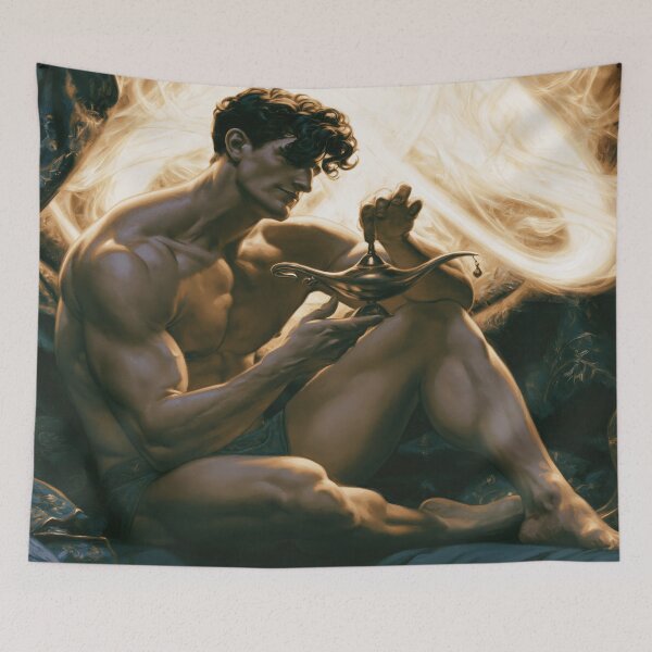 Item preview, Toying with his Genie Lamp designed and sold by JaimeLikes.