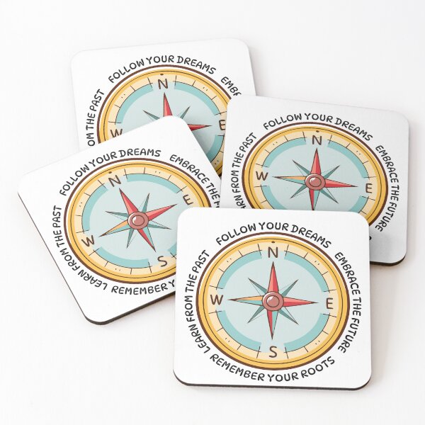 Item preview, Vintage Compass Direction Quote - Follow Your Dreams Life Path designed and sold by Frafri92.