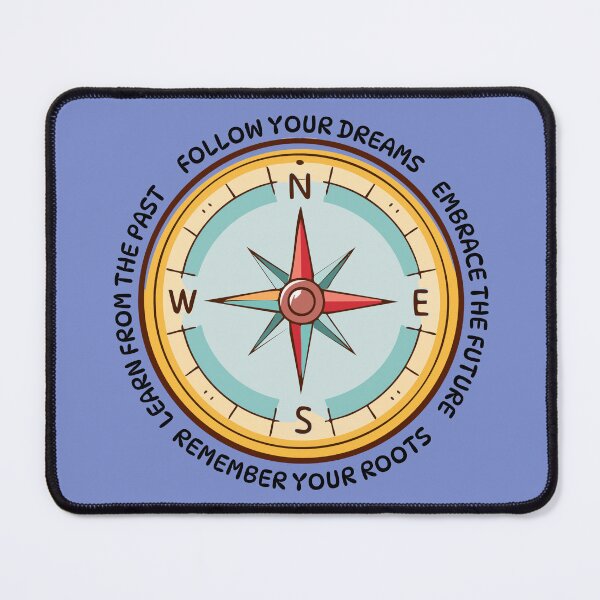 Item preview, Vintage Compass Direction Quote - Follow Your Dreams Life Path designed and sold by Frafri92.