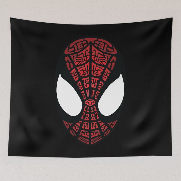 Item preview, Spider-Man Mask – Red Black Web Superhero designed and sold by JIMBOEE.
