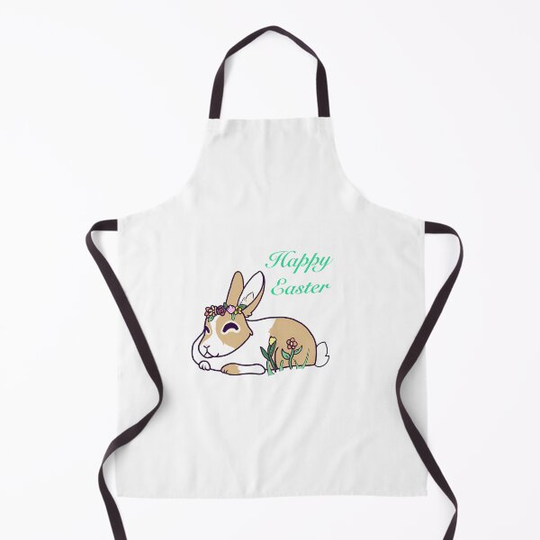 Aperçu de l'œuvre Joyeuses Pâques, lapin blanc et fauve créée et vendue par ely-brittaney.