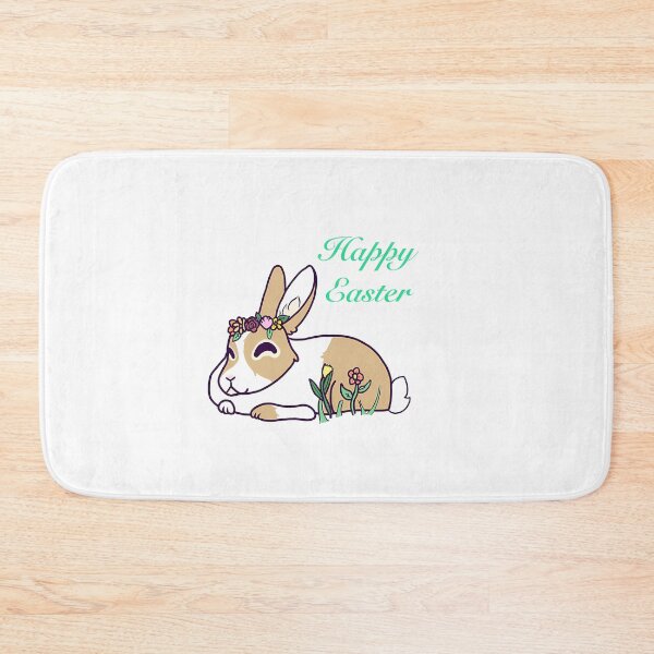 Item preview, Happy Easter White And Tan Rabbit designed and sold by ely-brittaney.