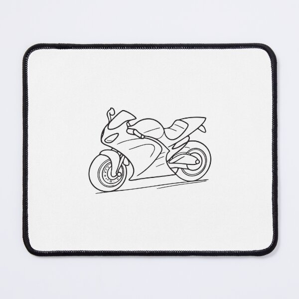 Item preview, Doodle illustration of a motorbike leaning into a curve designed and sold by rasagamastore.