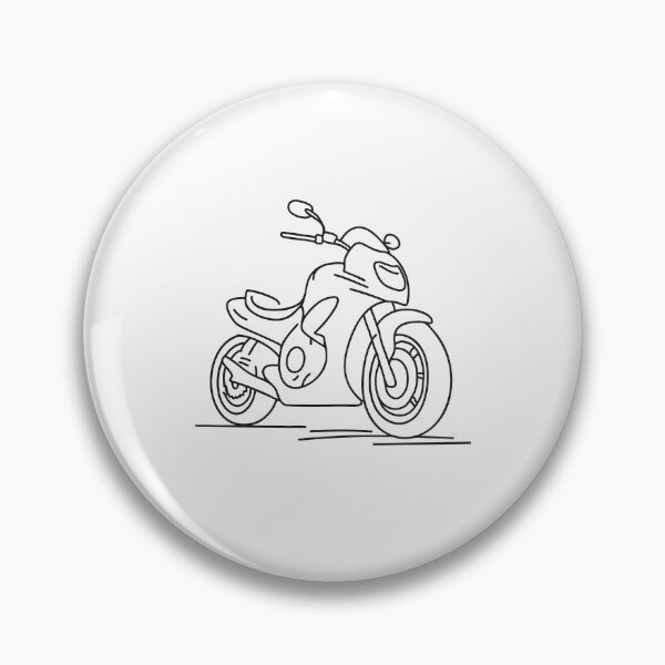 Item preview, Doodle illustration of a motorbike angled into a sharp bend designed and sold by rasagamastore.