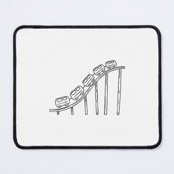 Item preview, Doodle illustration of a roller coaster dropping at high speed designed and sold by rasagamastore.