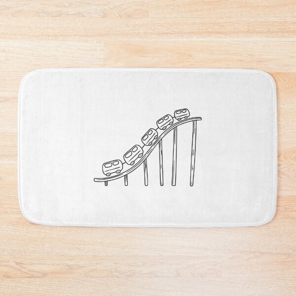 Item preview, Doodle illustration of a roller coaster dropping at high speed designed and sold by rasagamastore.