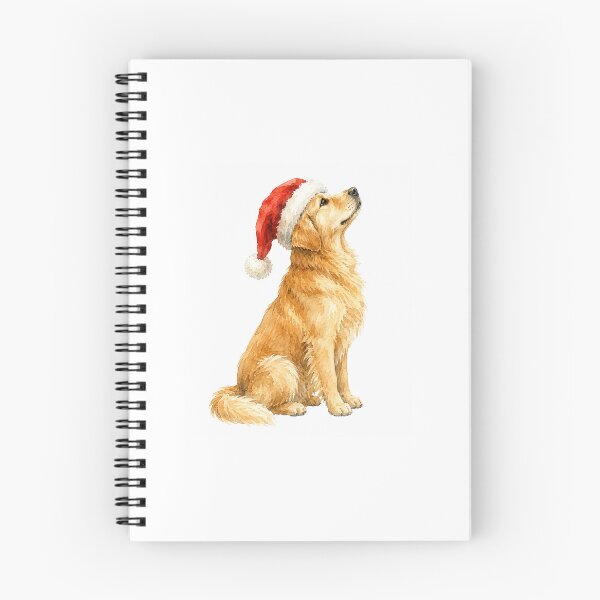 Item preview, Golden Retriever Wearing Santa Hat – Cute Watercolor Christmas Dog designed and sold by mayatA-rt.