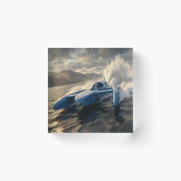 Item preview, Bluebird K7 Speed Record Illustration designed and sold by Airpower Art.