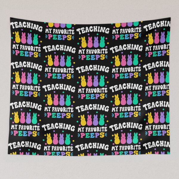 Item preview, Teaching My Favorite Peeps Easter Morning Art Prints- Easter Teacher Day 2023 designed and sold by ivy-aiko.