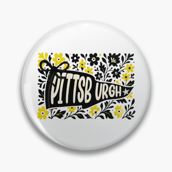 Item preview, Pittsburgh Floral Pennant Graphic designed and sold by anaCryder.