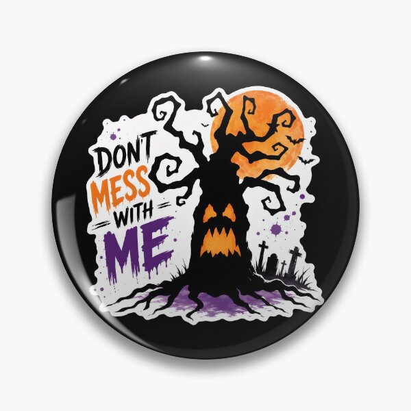 Item preview, Don’t Mess With Me – Witchy Halloween Tree designed and sold by ArtDzignsZA.