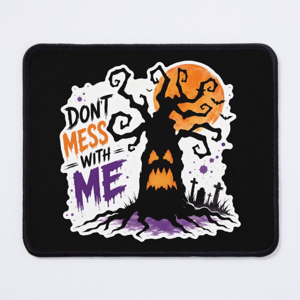 Item preview, Don’t Mess With Me – Witchy Halloween Tree designed and sold by ArtDzignsZA.