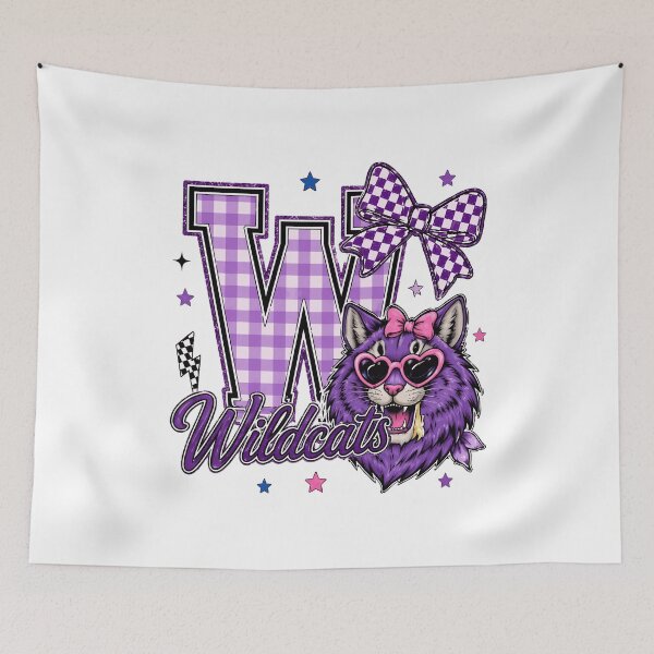 Item preview, Wildcats Mascot Retro Graphic  designed and sold by anaCryder.