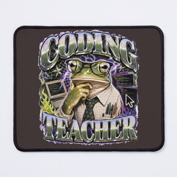 Item preview, Coding Teacher Frog Computer Science Vintage T-Shirt | Funny Software Developer Programmer Professor STEM Gift designed and sold by illeN-Art-World.