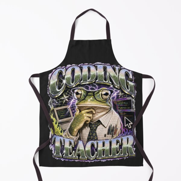 Item preview, Coding Teacher Frog Computer Science Vintage T-Shirt | Funny Software Developer Programmer Professor STEM Gift designed and sold by illeN-Art-World.