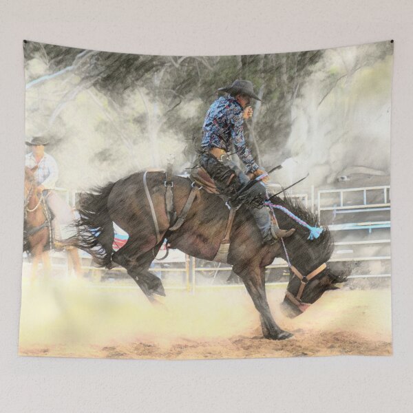 Artikelvorschau, ROUGH STOCK RIDER, WESTERN-HEIMDEKORATION UND BEKLEIDUNG entworfen und verkauft von Barbara Jean Photo Art And Design.